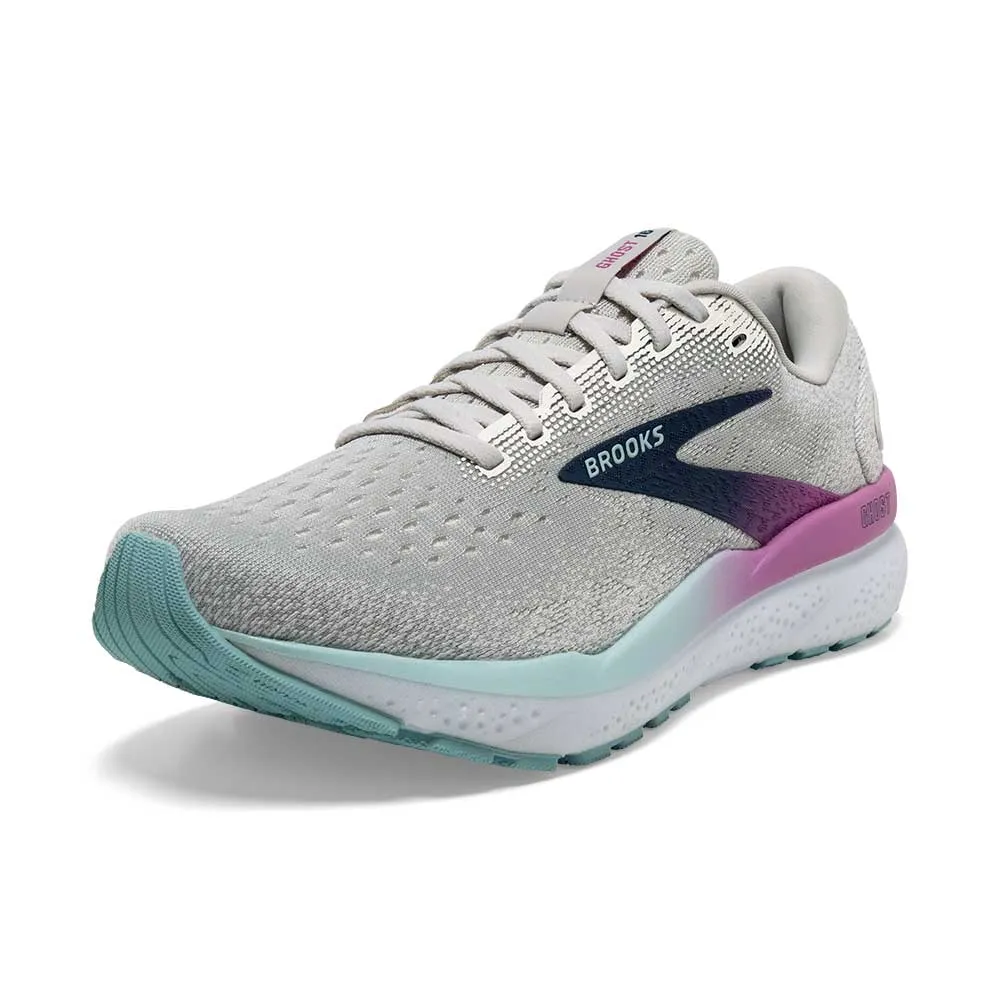 Women's Ghost 16 Running Shoe - White/Grey/Estate Blue - Regular (B)