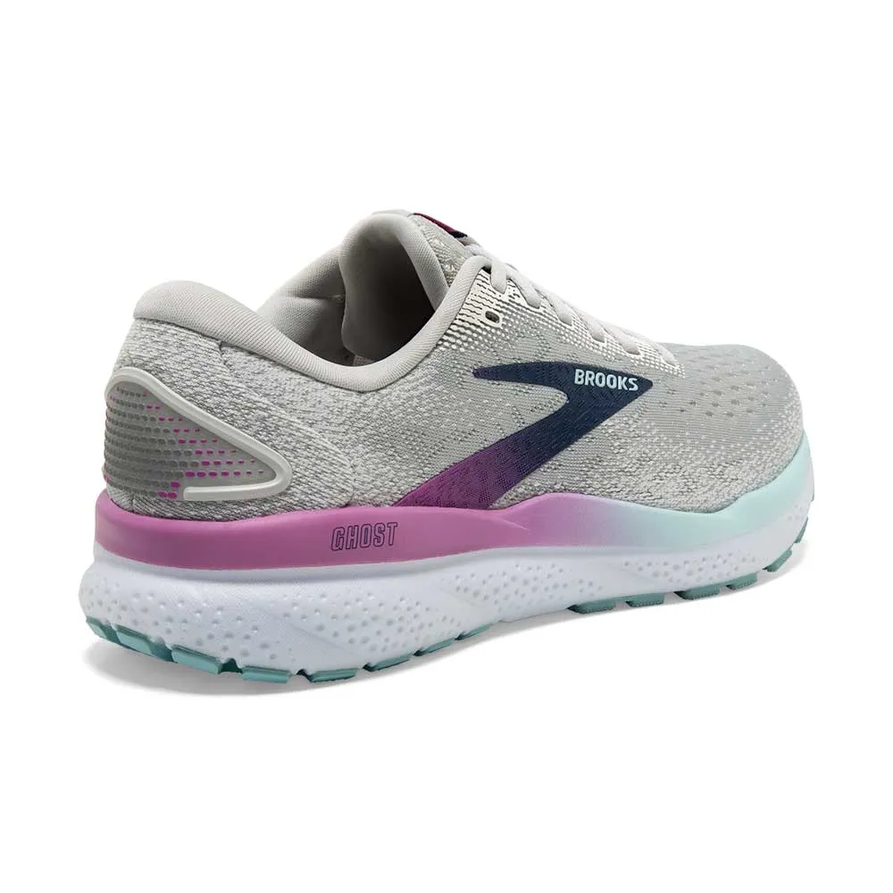 Women's Ghost 16 Running Shoe - White/Grey/Estate Blue - Regular (B)