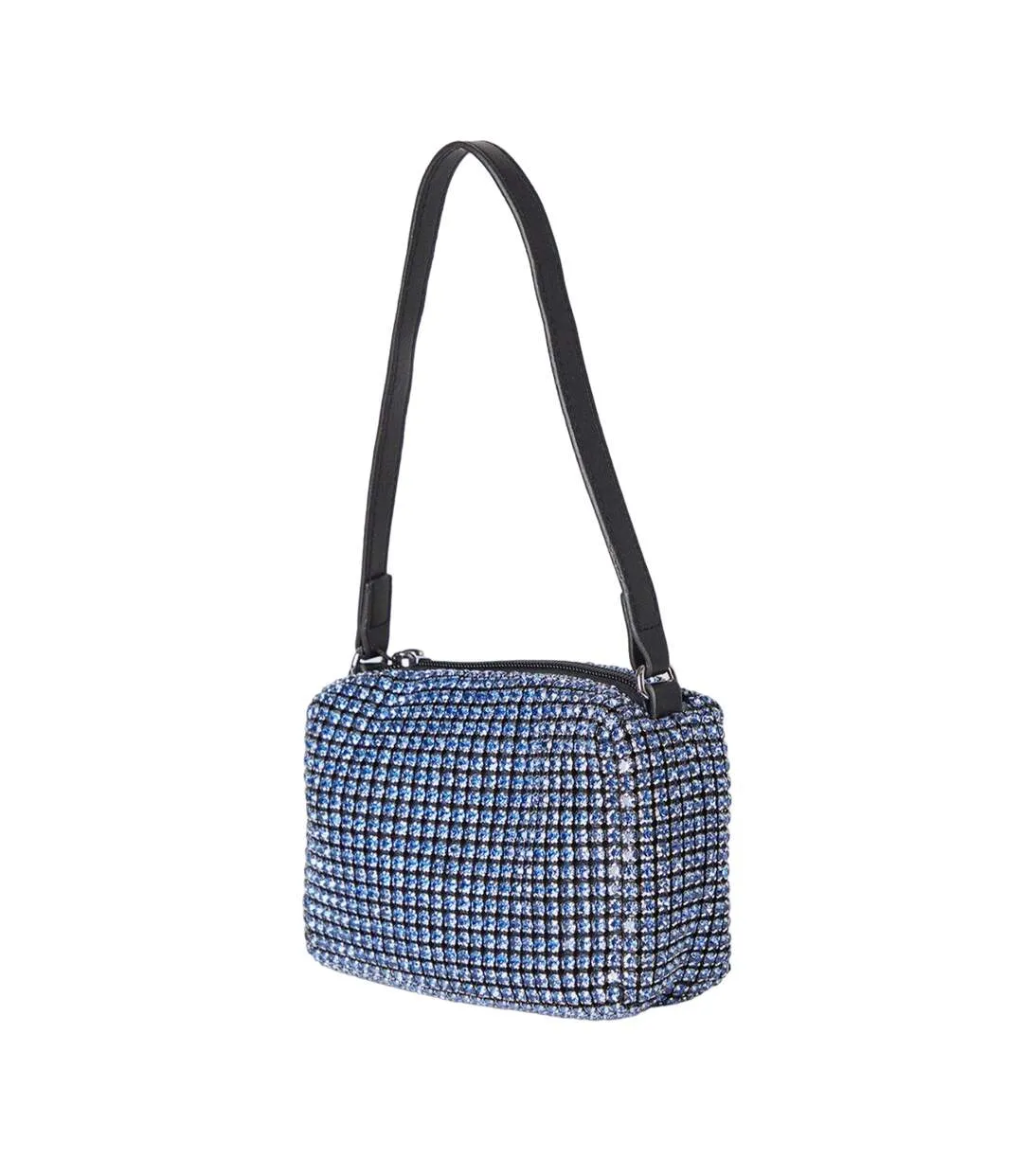 Womens/ladies tara diamante shoulder bag one size blue Dorothy Perkins