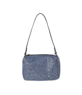 Womens/ladies tara diamante shoulder bag one size blue Dorothy Perkins