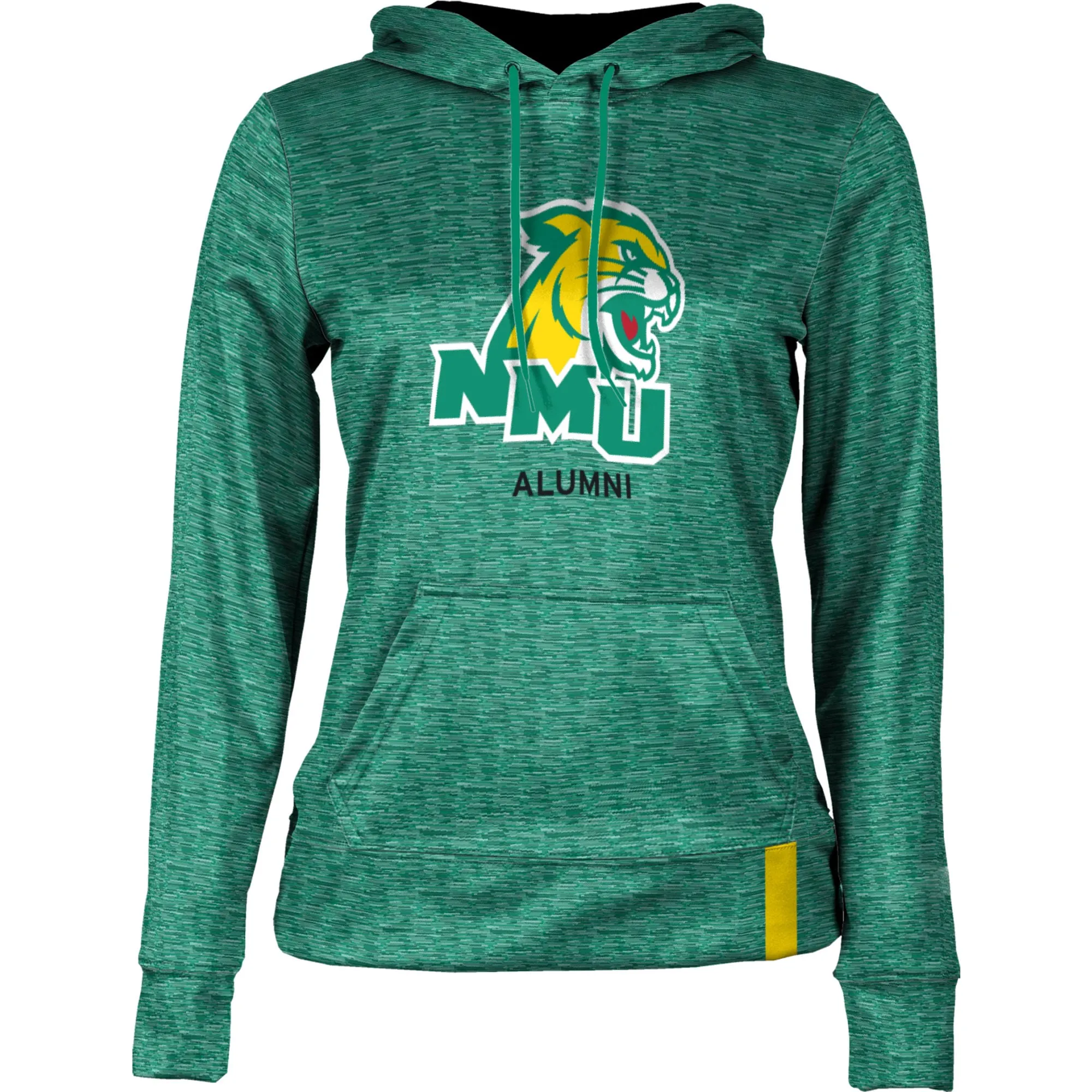 Women's Green Northern Michigan Wildcats Alumni Pullover Hoodie