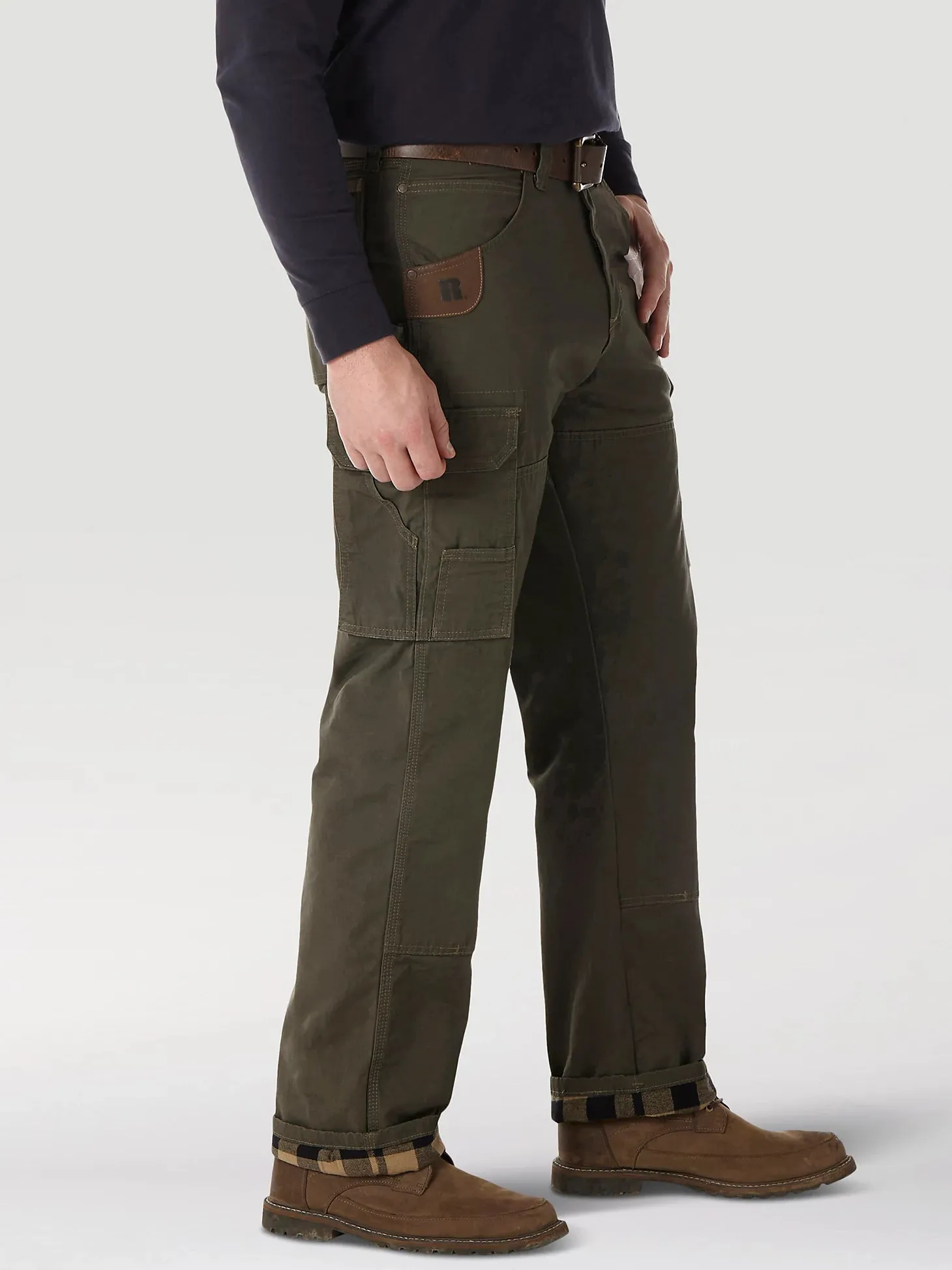 WRANGLER RIGGS WORKWEAR LINED RIPSTOP RANGER PANT IN LODEN 38X36