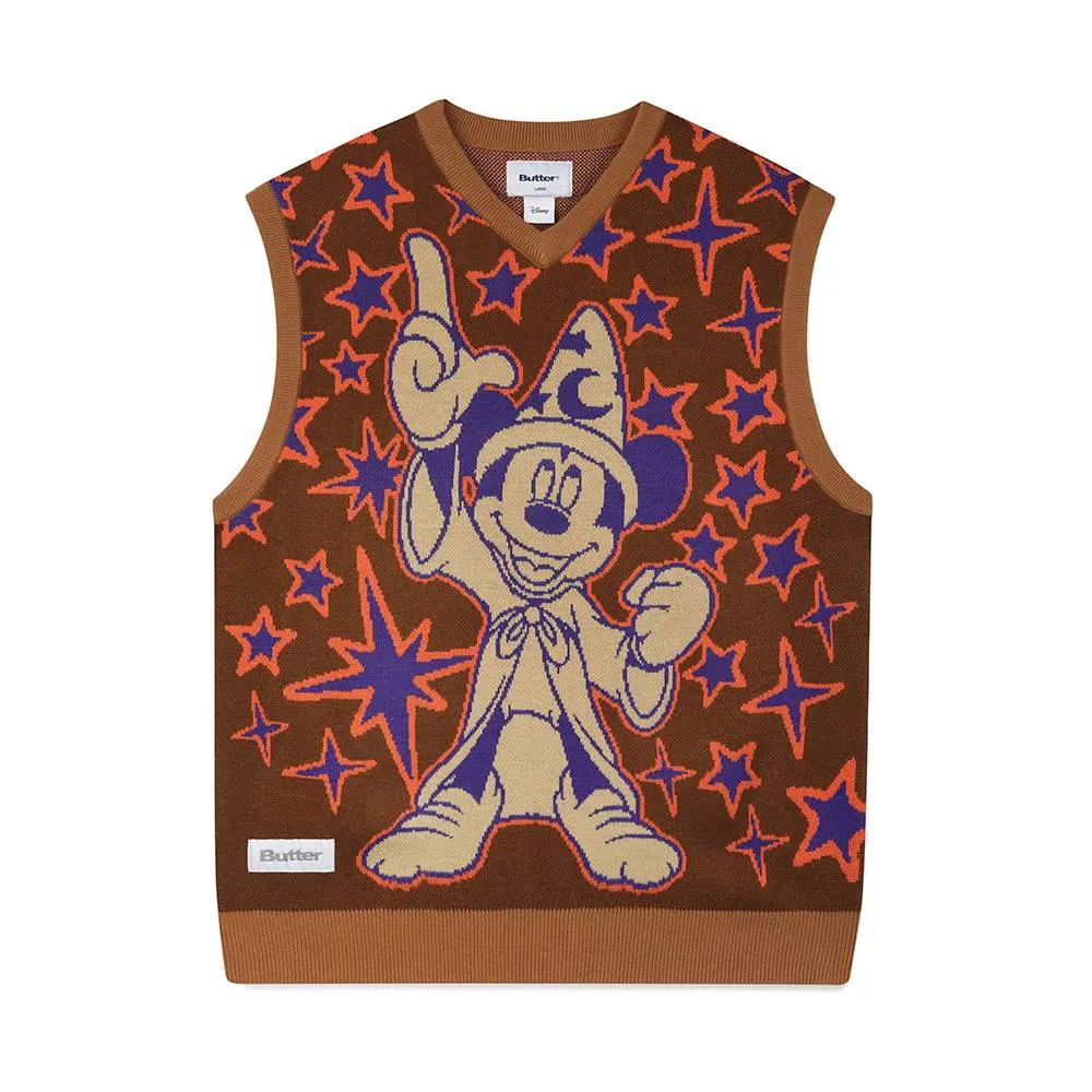 X Fantasia Starry Skies Knitted Vest - Brown