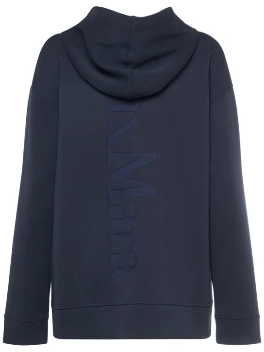 'S Max Mara   Zuai jersey logo zip hoodie 