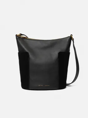 York Slouchy Bucket Bag | Black