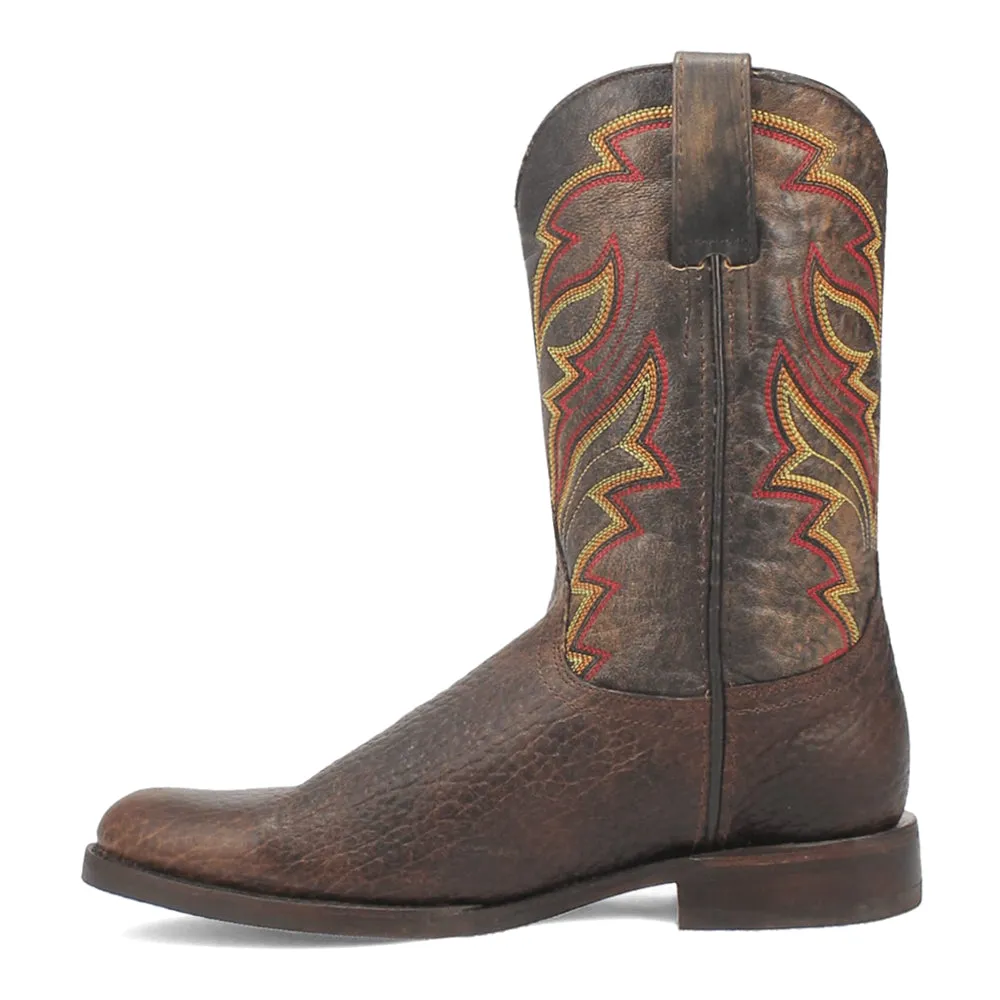 Young Gun Embroidered Round Toe Cowboy Boots