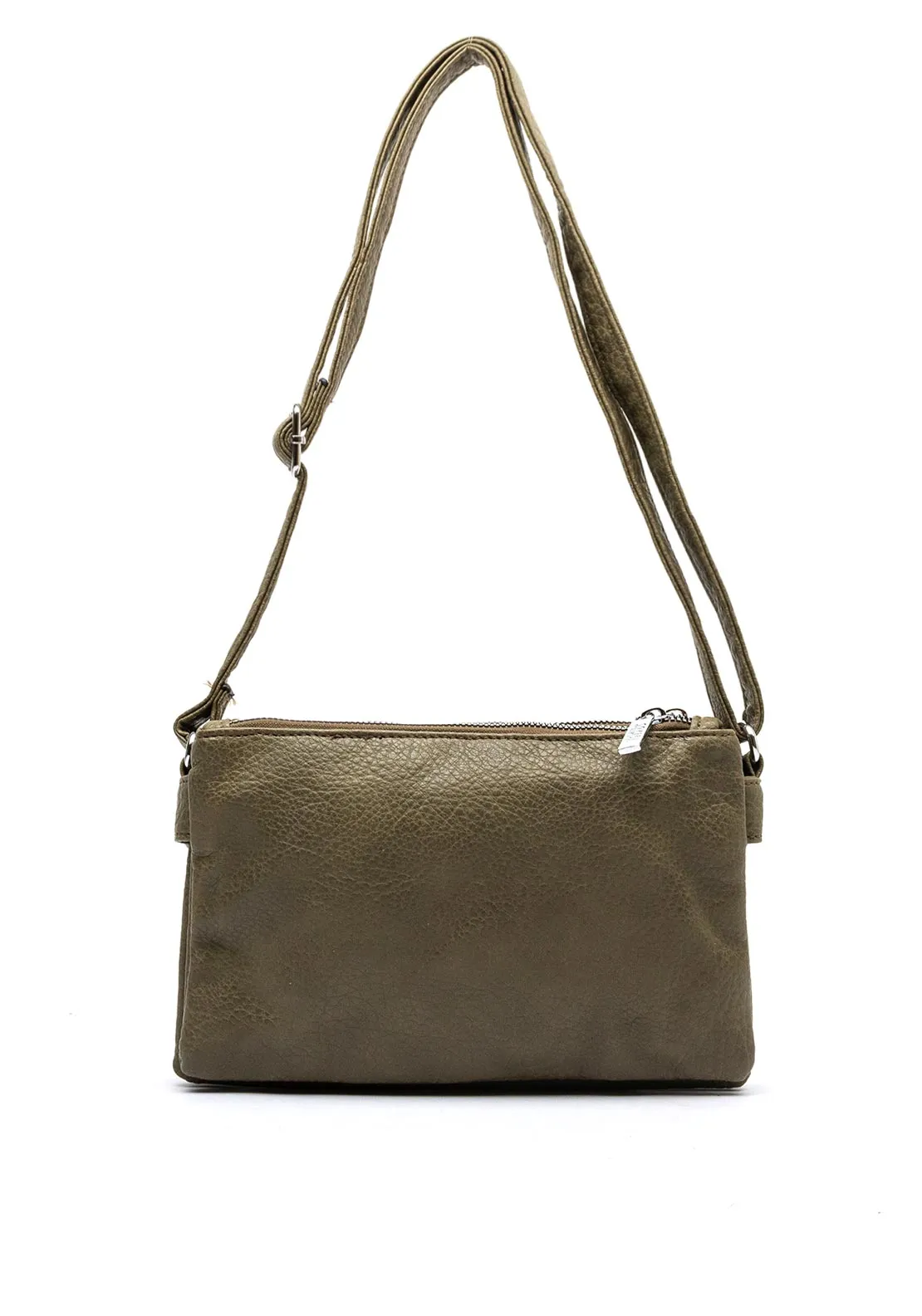 Zen Collection Triple Compartment Crossbody Bag, Green