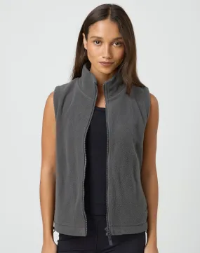 Zip Up Fleece Vest in Choo Choo | Glassons