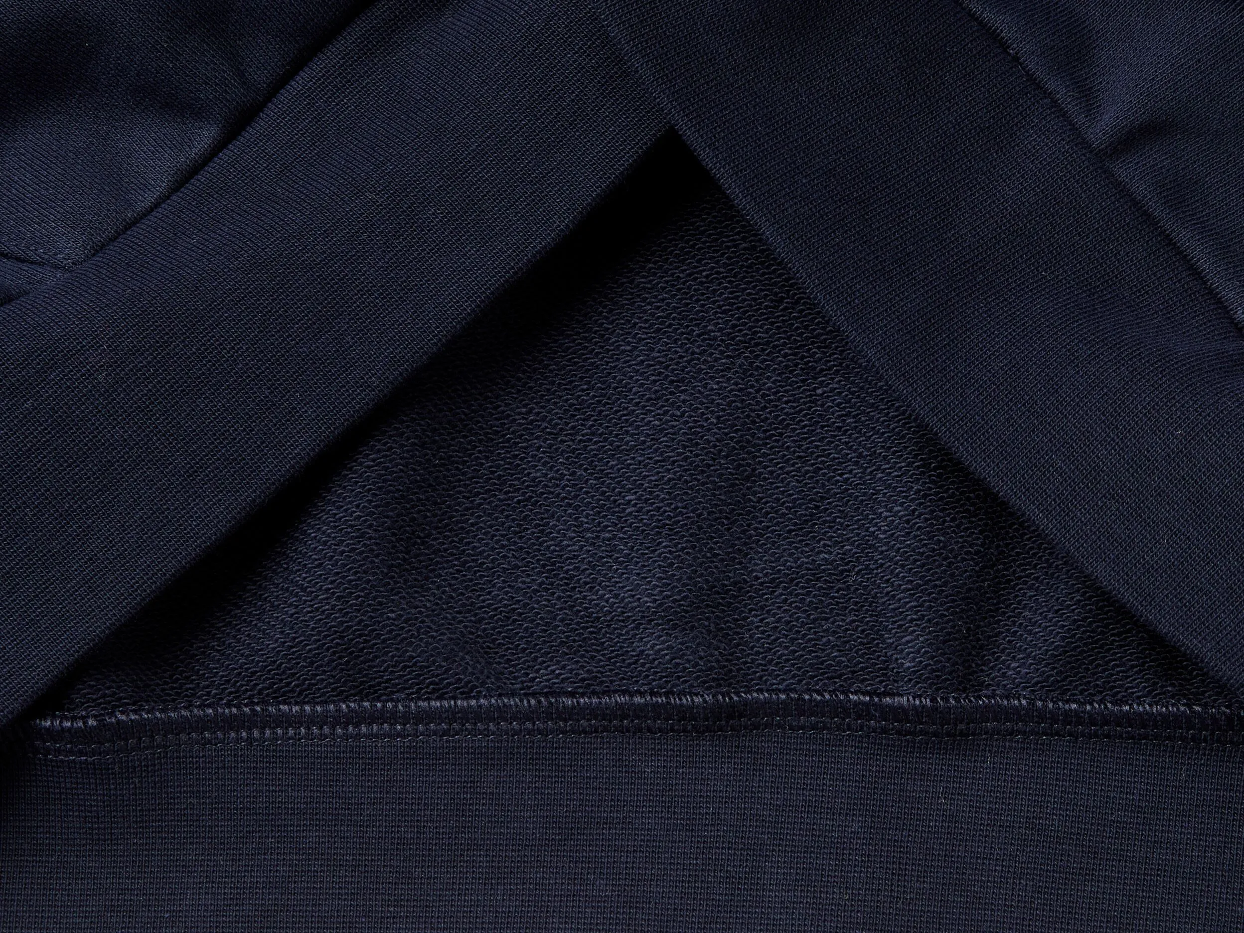 Zip-up hoodie in cotton - Dark Blue | Benetton