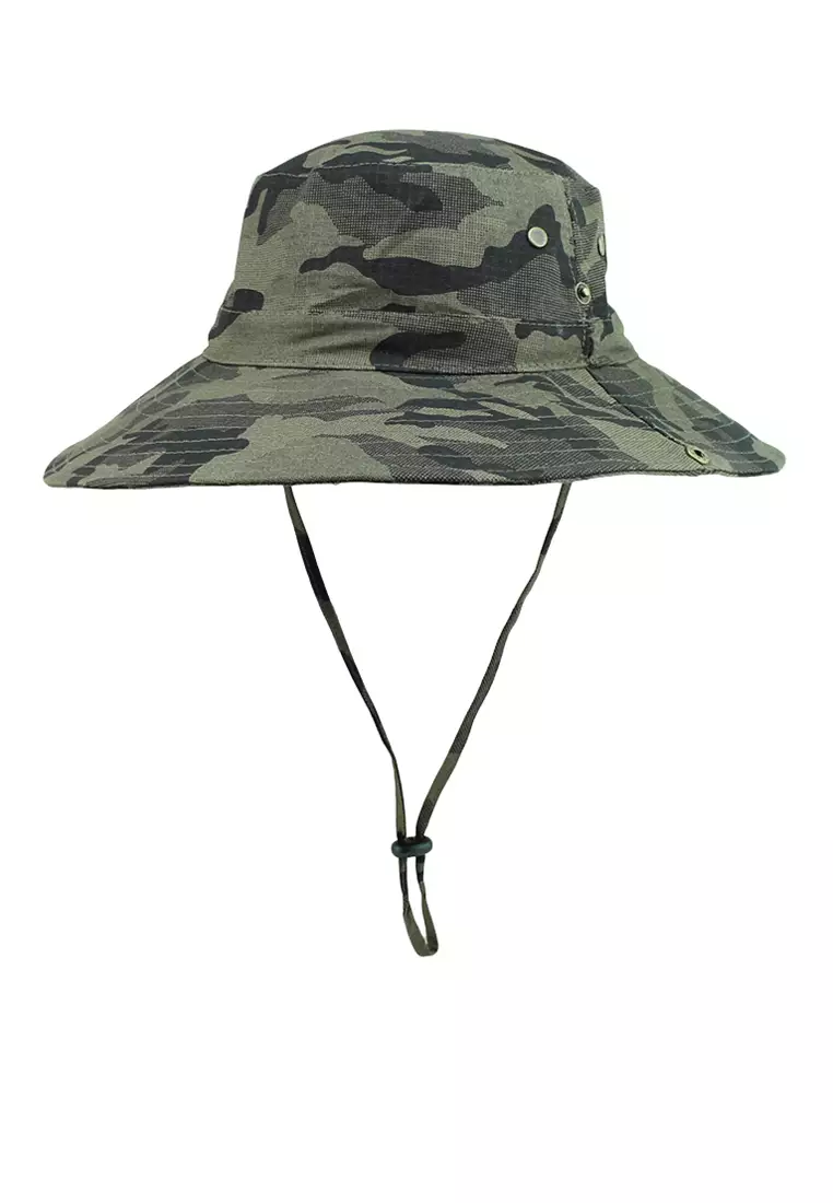 ZITIQUE Wide -edge camouflage fisherman hat