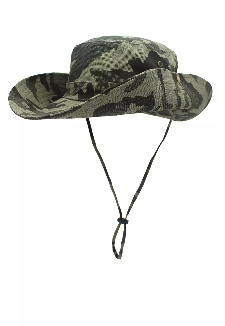 ZITIQUE Wide -edge camouflage fisherman hat